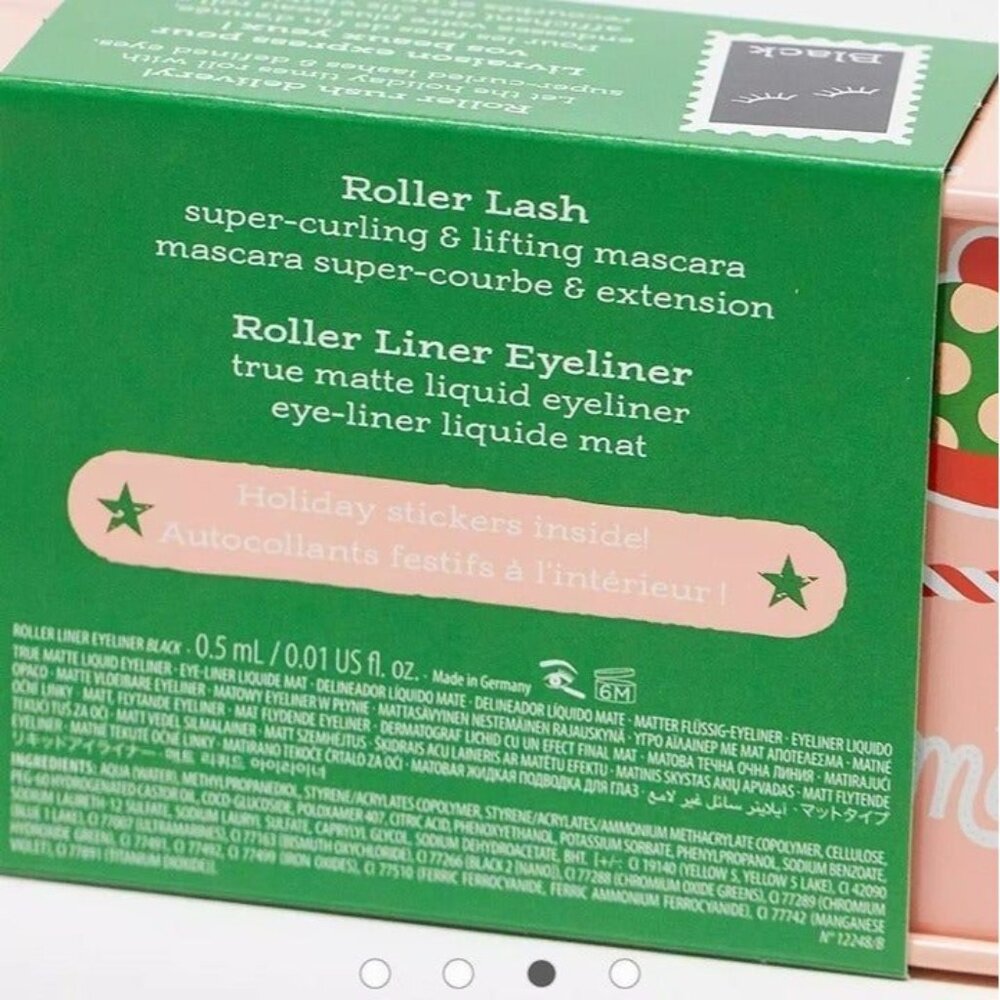 Benefit Cosmetics Christmas Edition Roller Express Mascara & Liquid Eyeliner - Picture 6 of 8